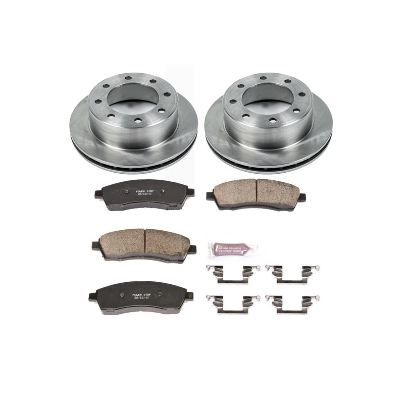 KCOE1887 Powerstop 4-Wheel Set Brake Kit With Calipers Front & Rear for Ford 99 gallery