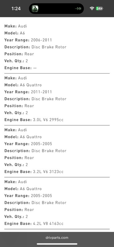 Beck Arnley - Disc Brake Rotor - 0833206 - Brand New Mint Condition . gallery