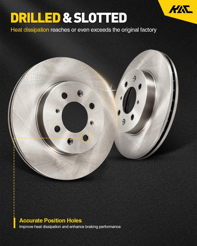 New Front Disc Brake Rotors for Kia Sorento 2011-2013 Hyundai Santa Fe 2010-2012 gallery