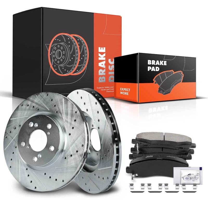 6x New Drilled Brake Rotors for Honda Ridgeline 2006-2011 3.5LFront Left & Right