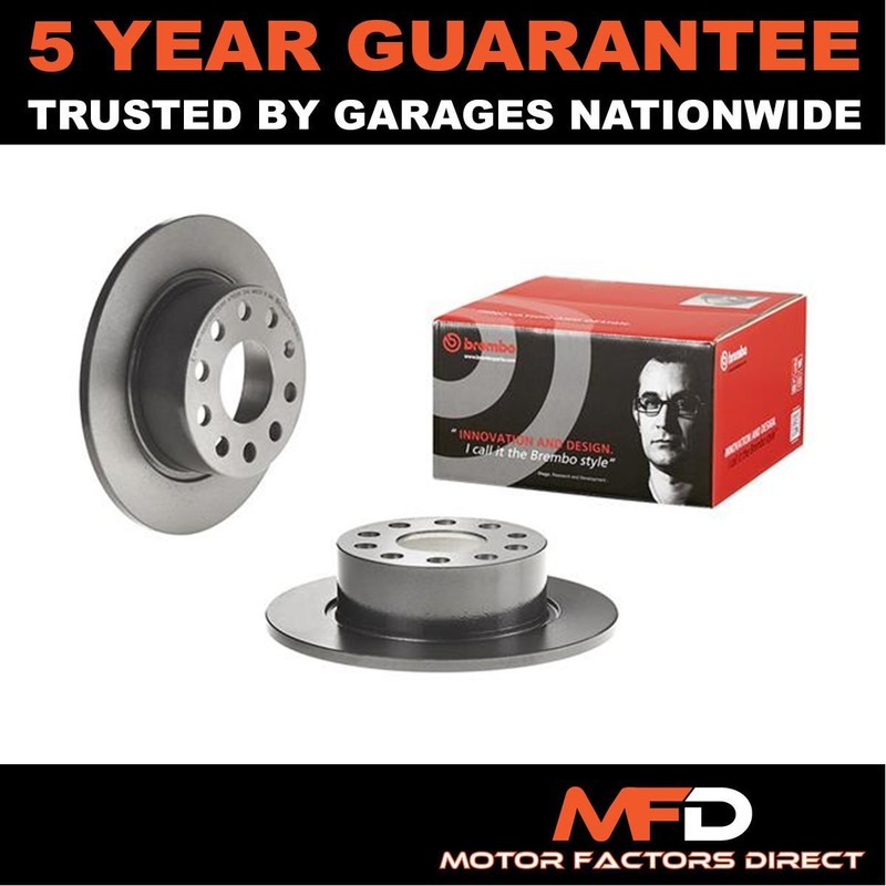 Fits Skoda Octavia 2012-2020 MFD Rear Brake Discs 5Q0615601C 5QD615601B gallery