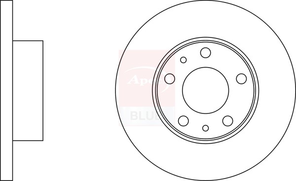 2x Brake Discs Pair Solid Front 280mm SDK6267 Apec Blue Set 4246B9 4246J8 4246J9 gallery