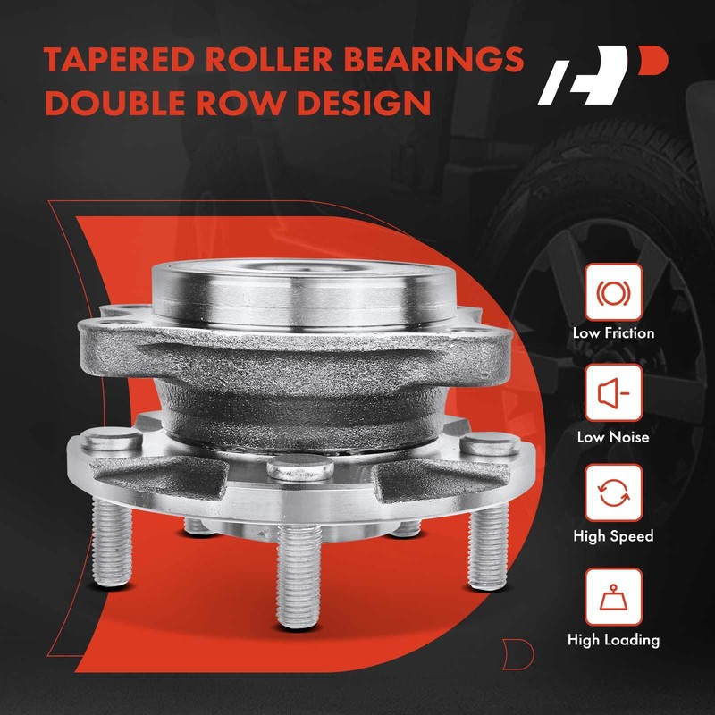 Front Disc Brake Rotor & Pads & Wheel Hub & Bearing for Toyota RAV4 13-18 2.5L gallery