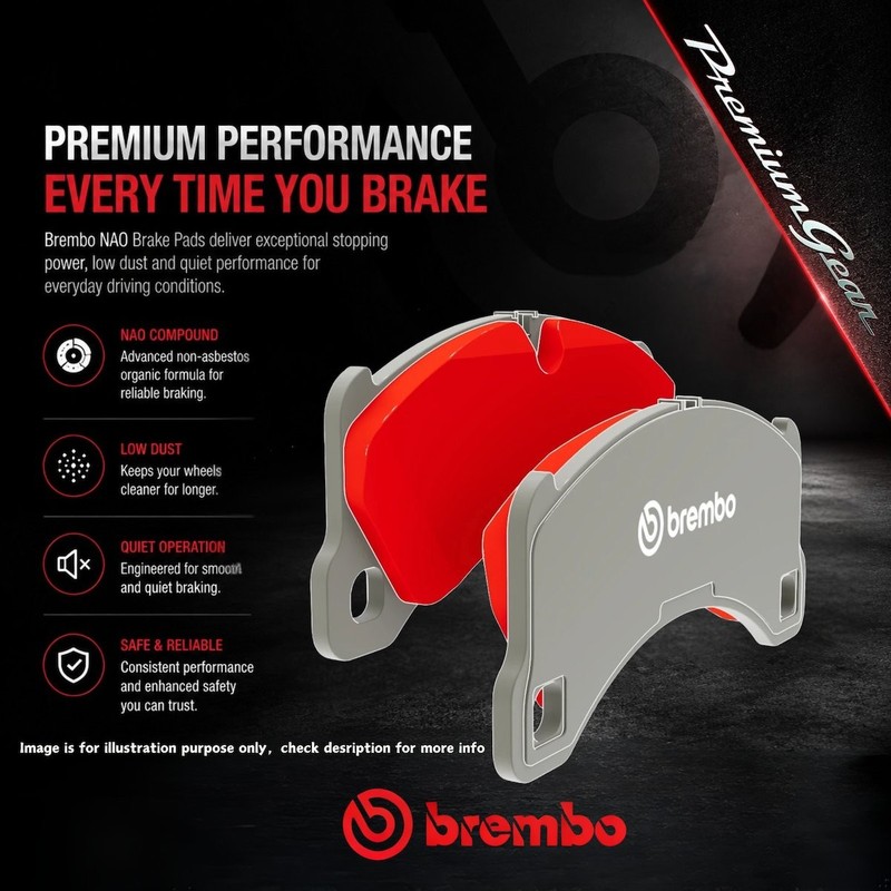 Front Premium Disc Rotors+Brembo NAO Pads 330mm for Mercedes Benz M-Class 05-11 gallery