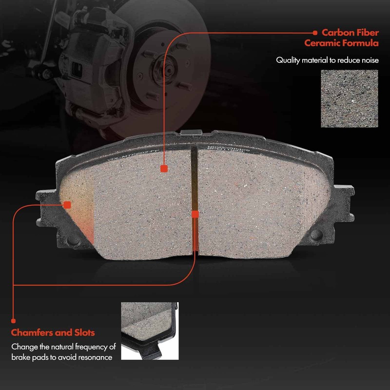 Front Drilled Brake Rotor & Ceramic Brake Pad for Toyota Prius Lexus CT200h 1.8L gallery