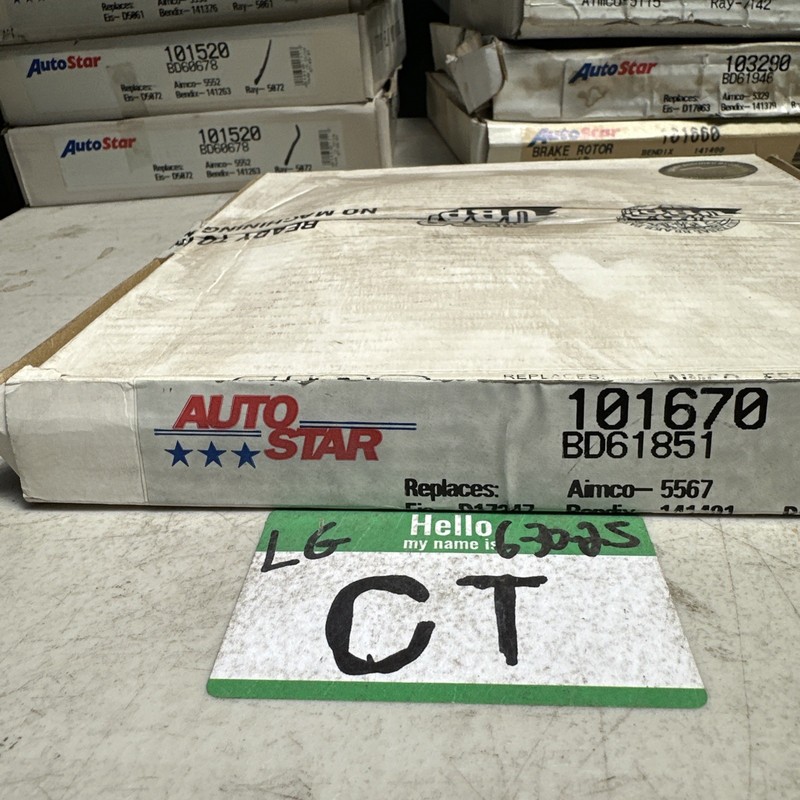Auto star Disc Brake Rotor 101670