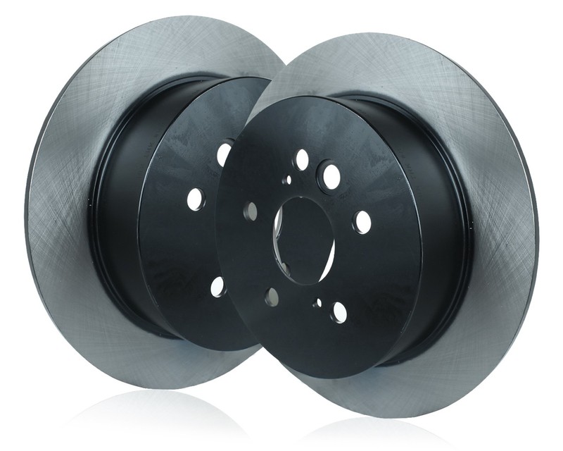 Pair New Rear Brake Disc Rotors For 2004-2005 Toyota RAV4 4243142040 4243142041 gallery