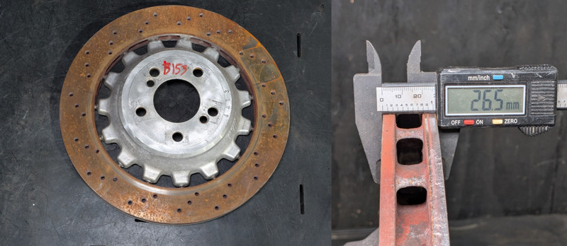 19-21 BMW F87 M2 COMPETITION REAR LEFT BRAKE ROTOR 380X28 ±26.5 MM