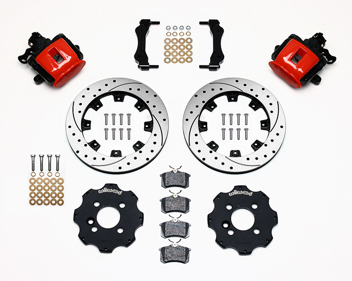 Wilwood Combination Parking Brake Rear Kit Red For Mini Cooper # 140-10885-DR