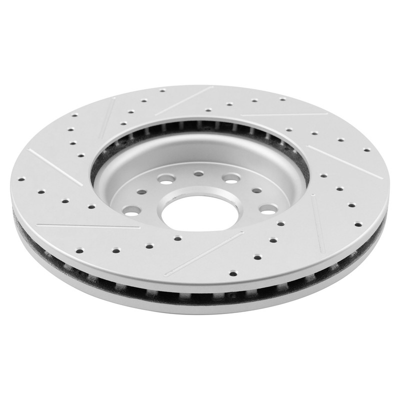For GMC Acadia 17-23 Performance Cross Drilled & Slotted Front Disc Brake Rotors gallery