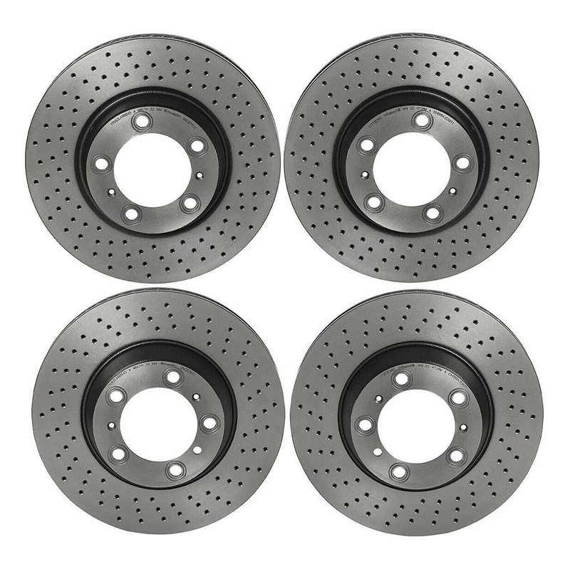 Brembo Front & Rear PVT+ Brake Disc Rotors Kit for Porsche 911 Carrera Targa 4S