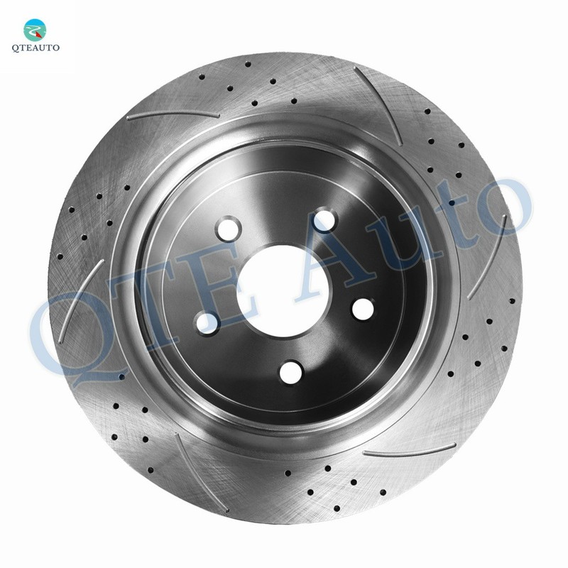 6 Rear 352mm Drilled Brake Rotors-Ceramic Brake Pad To 2011-2018 Ram 1500 gallery