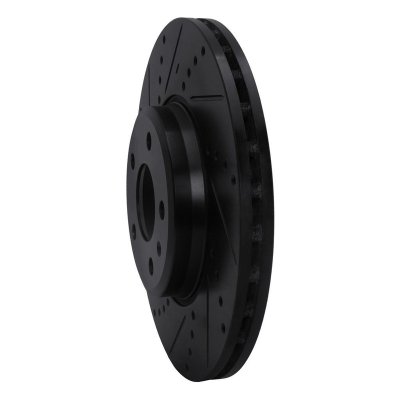 For Audi A5 2008-2016 Rotor Set | Drilled And Slotted | Black gallery