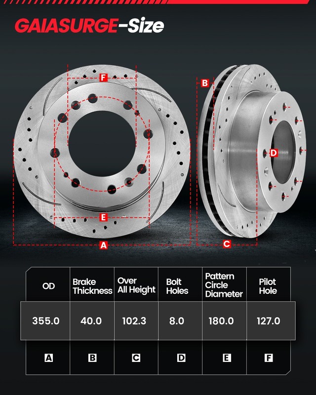Front Rotors Brake Pad for 2011 - 2019 Chevy GMC Silverado Sierra 2500 3500 HD gallery