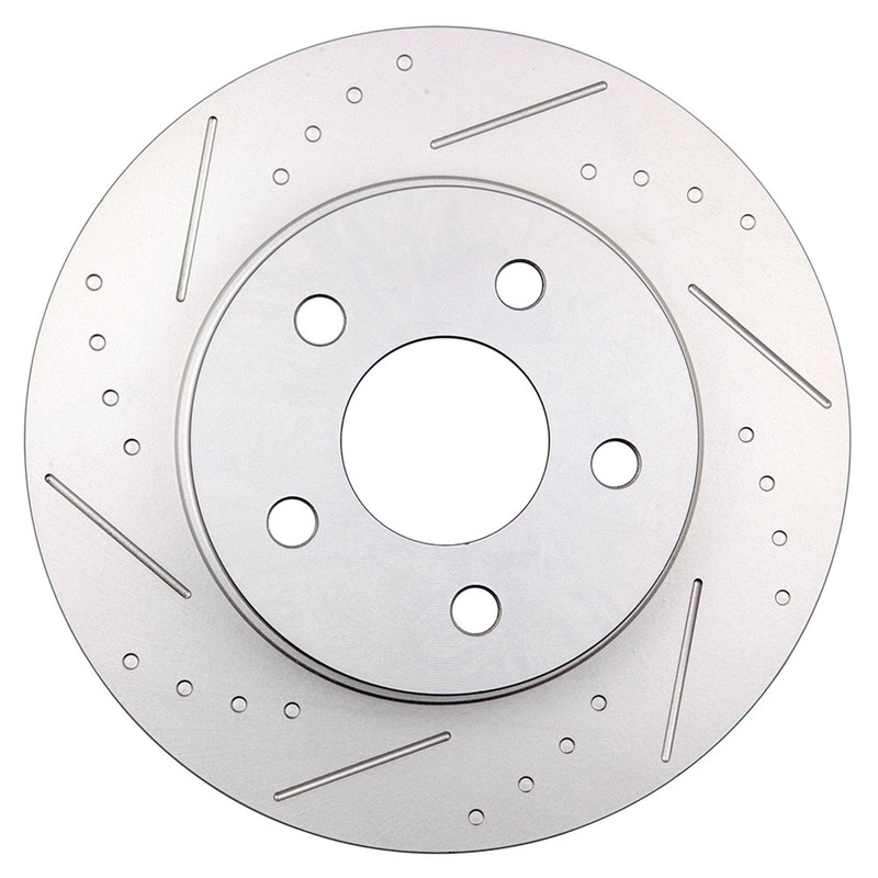 Rear Slotted Brake Rotors & Metallic Pads Fits 05-10 Pontiac G6 07-09 Saturn gallery