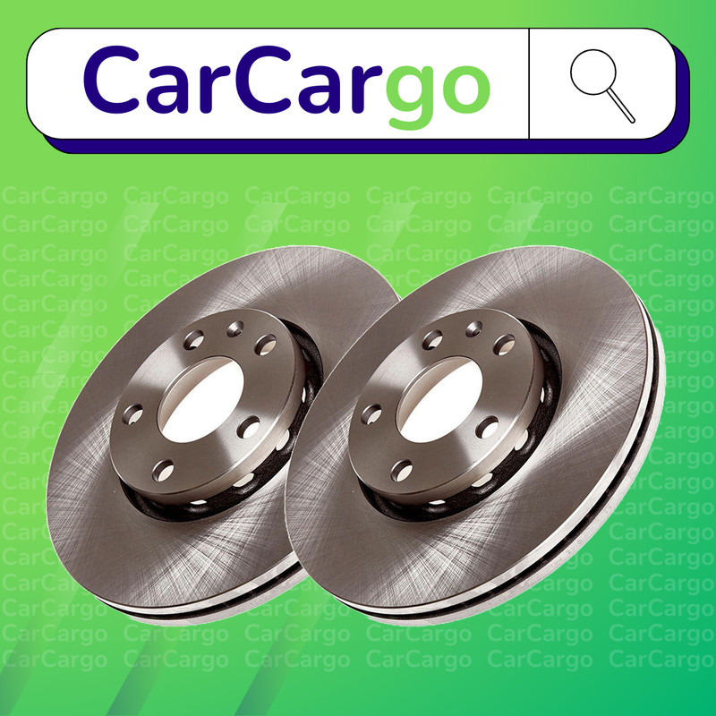 Premium Vented Front Brake Discs Pair VW Passat 2.8 V6 1996-2000 288 mm