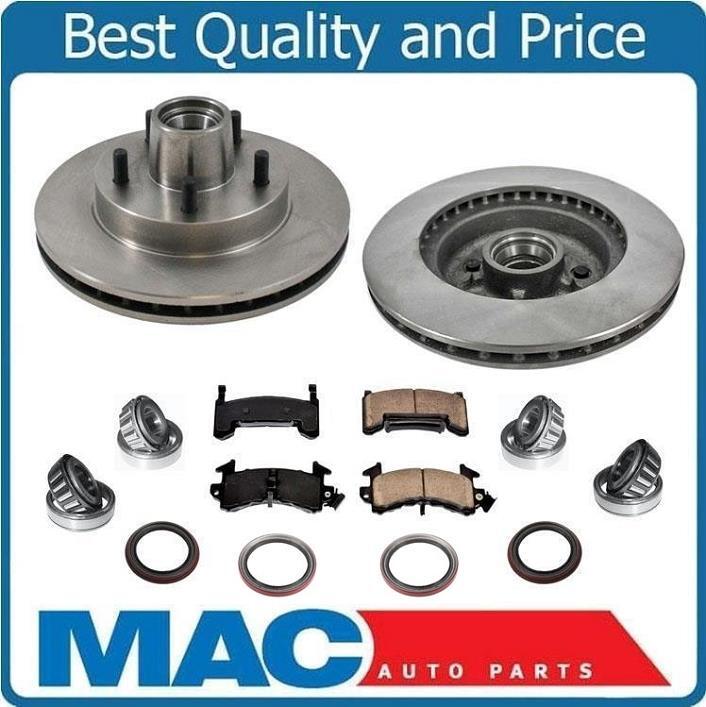 Brake Rotors Pads Wheel Bearings Seals for 82-88 Cutlass Supreme RWD