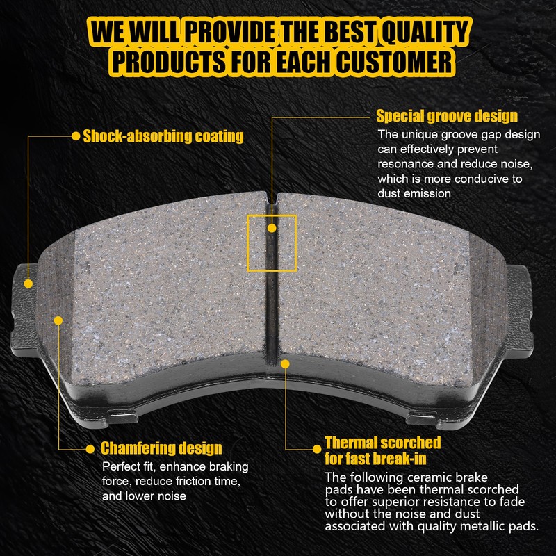 Front & Rear Rotors Brake Pads for Ford Fusion Mazda 6 Lincoln MKZ Mercury Milan gallery