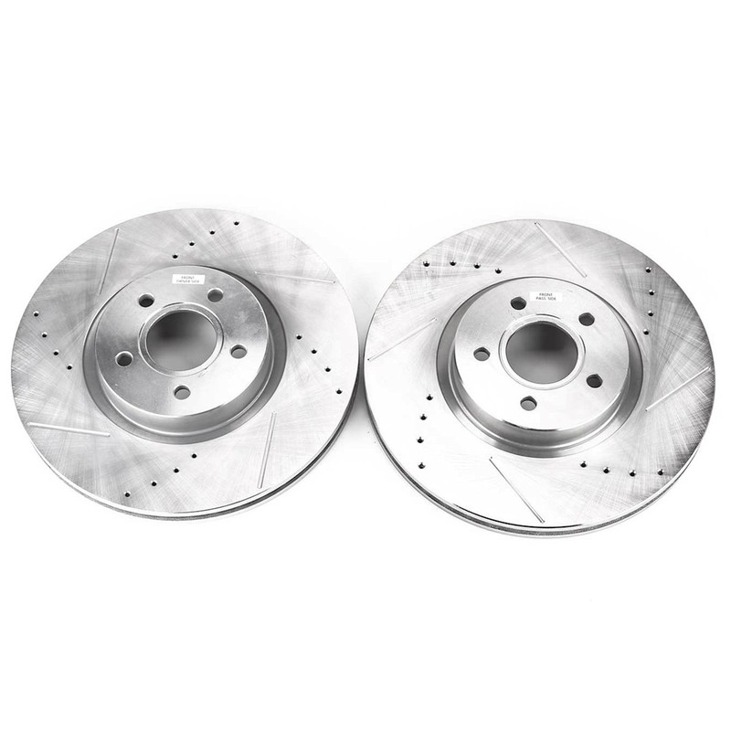 EBR897XPR Powerstop 2-Wheel Set Brake Discs Front FWD AWD for Ford Escape MKC