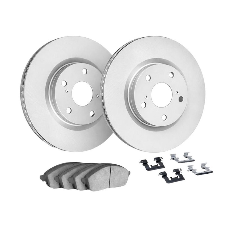 For Audi A6 1999 Brake Rotor Set Solid Rotor 114.3 mm/4.50 in Bolt Circle 5 Lug gallery