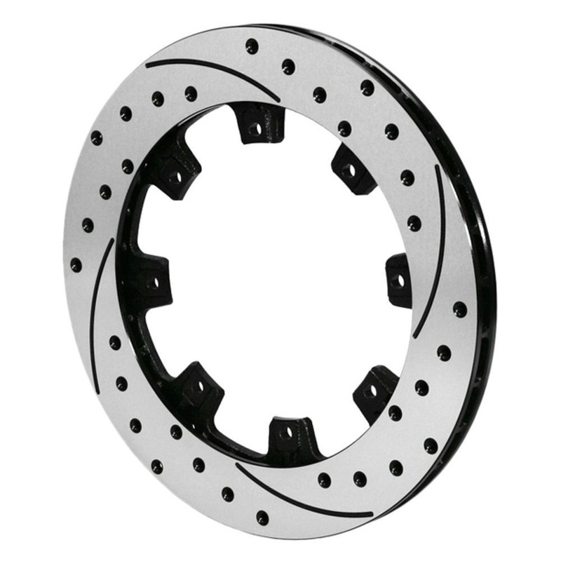 Wilwood 32 Vane Drilled and Slotted 2 Piece Left Hand Brake Rotor 160-7104-BK