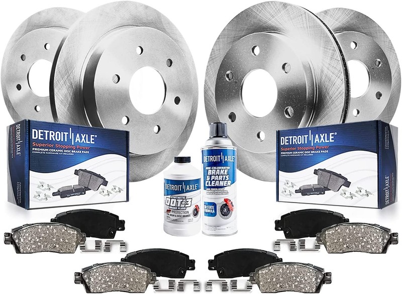 6-Lug Front & Rear Brake Pads Rotors for 2007-2011 Nissan Armada
