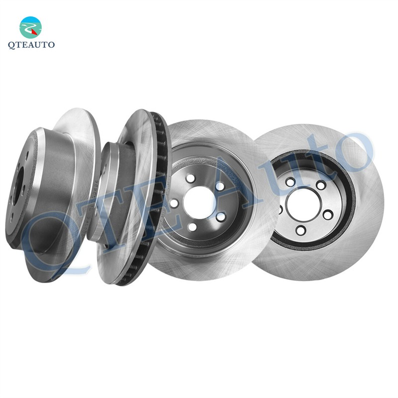 Set of 4 Front 302mm-Rear 316mm Brake Disc Rotors For 2007-2011 Dodge Nitro