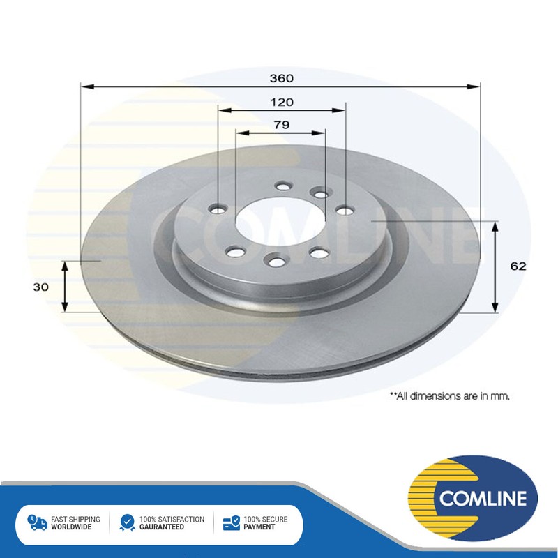 Fits Land Rover Range Sport Discovery Brake Disc Front Comline #1 LR038934