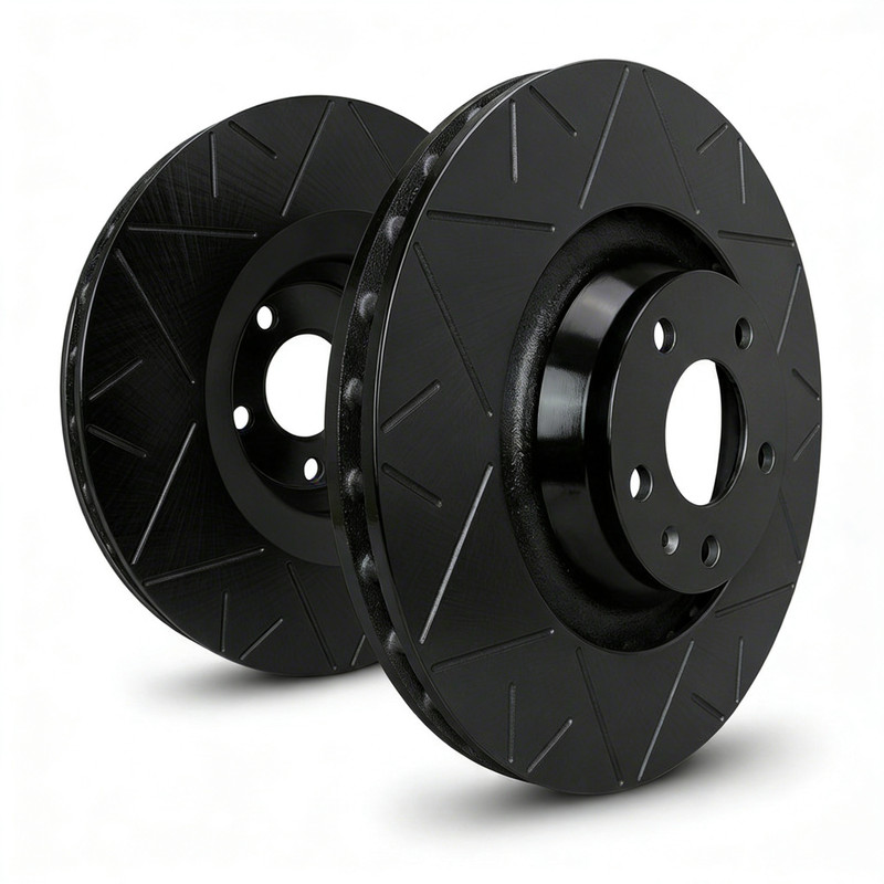 SP Performance V55-113-B Peak Black Zinc Rear Brake Rotors 05-11 Cadillac STS