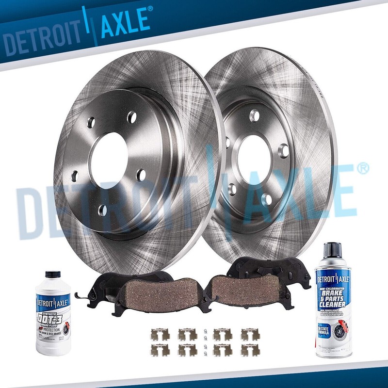 Rear Disc Rotors + Brake Pads for 2008 2009-2011 Toyota Camry Avalon Lexus ES350