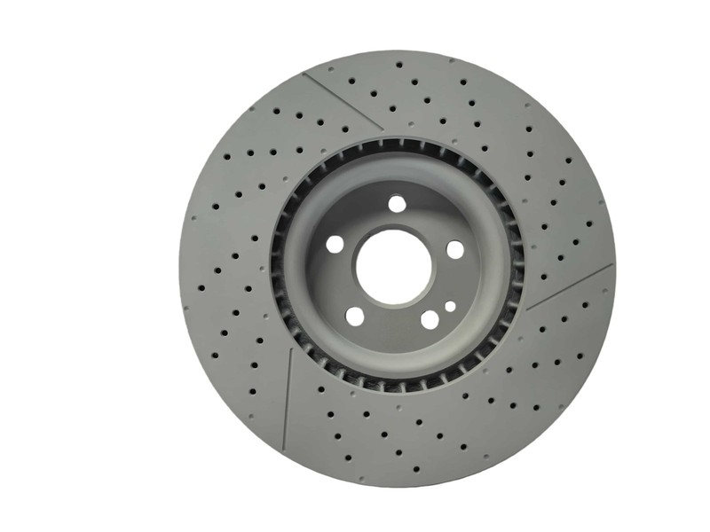 Front Drilled Brake Rotors Brake Ceramic Pads for 2017-2018 Mercedes CLA45 AMG gallery