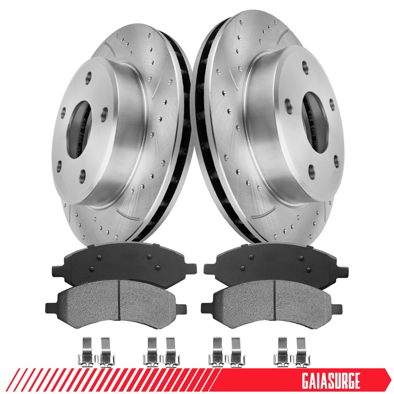 Front Brake Rotors & Pads for 2005-2010 Dodge Dakota 2006-2009 Mitsubishi Raider
