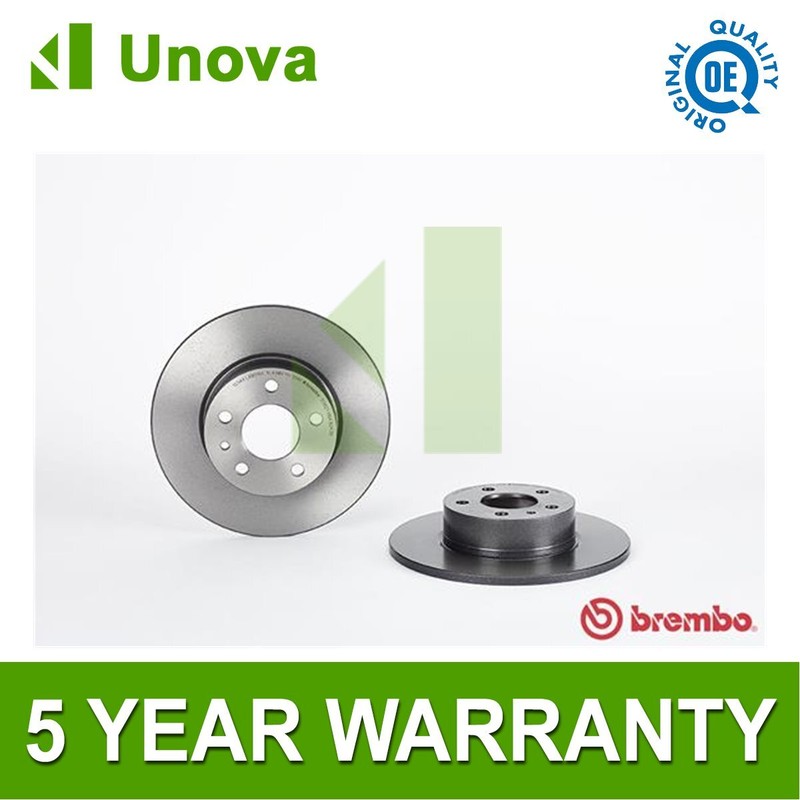 Brake Discs Rear Unova Fits Alfa Romeo 147 2000-2010 156 1997-2006