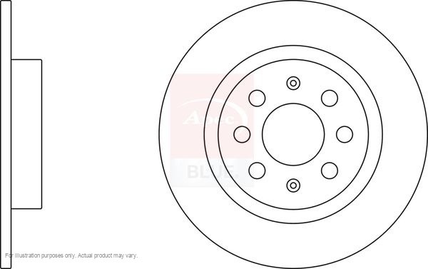 2X APEC Rear Brake Discs for ABARTH GRANDE PUNTO 2007-10 264mm Solid SDK6452 gallery