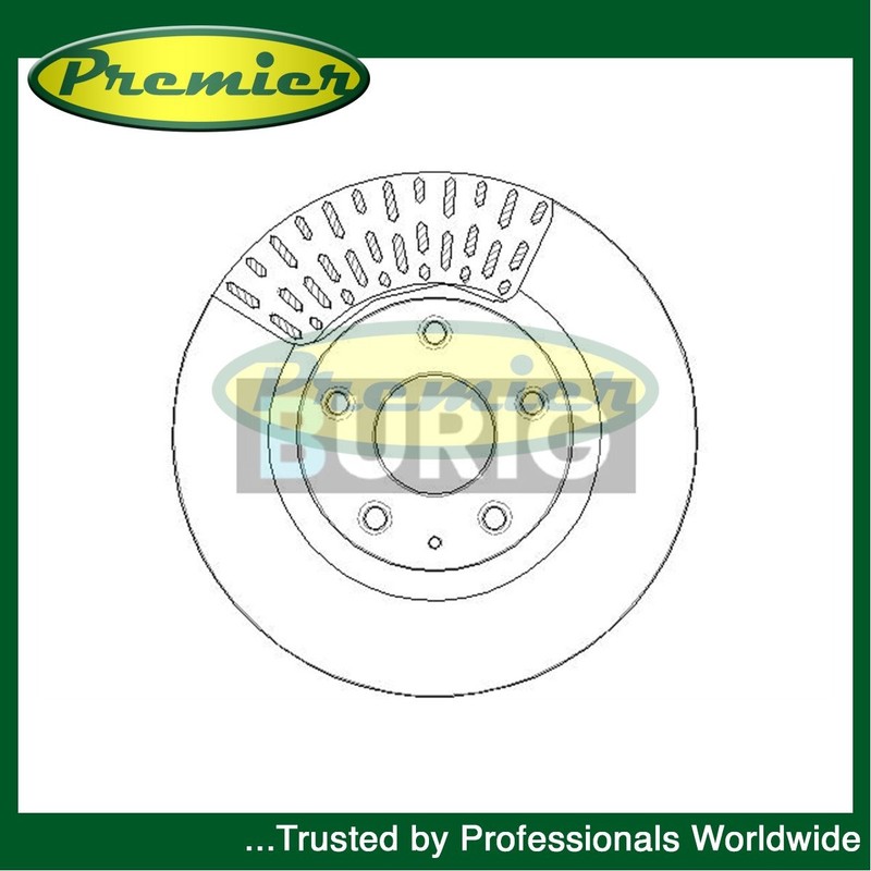 Premier Front Brake Disc Fits Mazda 3 2013-2019 CX-3 2015- + Other Models