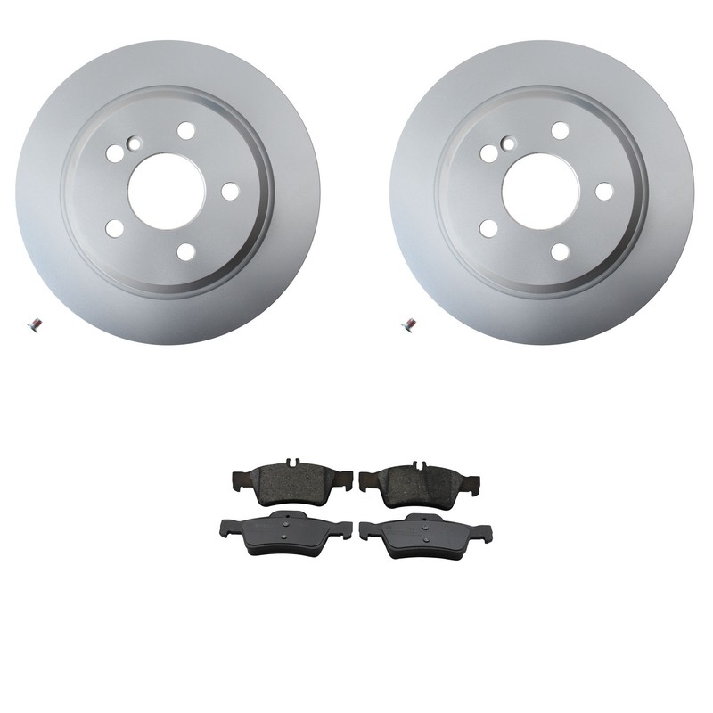 Hella Rear Rotors Bosch Ceramic Brake Pads Kit For R230 SL550 W221 S400 S550 RWD