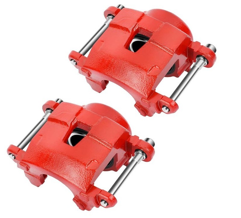 1982-92 Chevy S-10 Front & Rear Brake Package, RED PC Calipers, D/S Rotors gallery