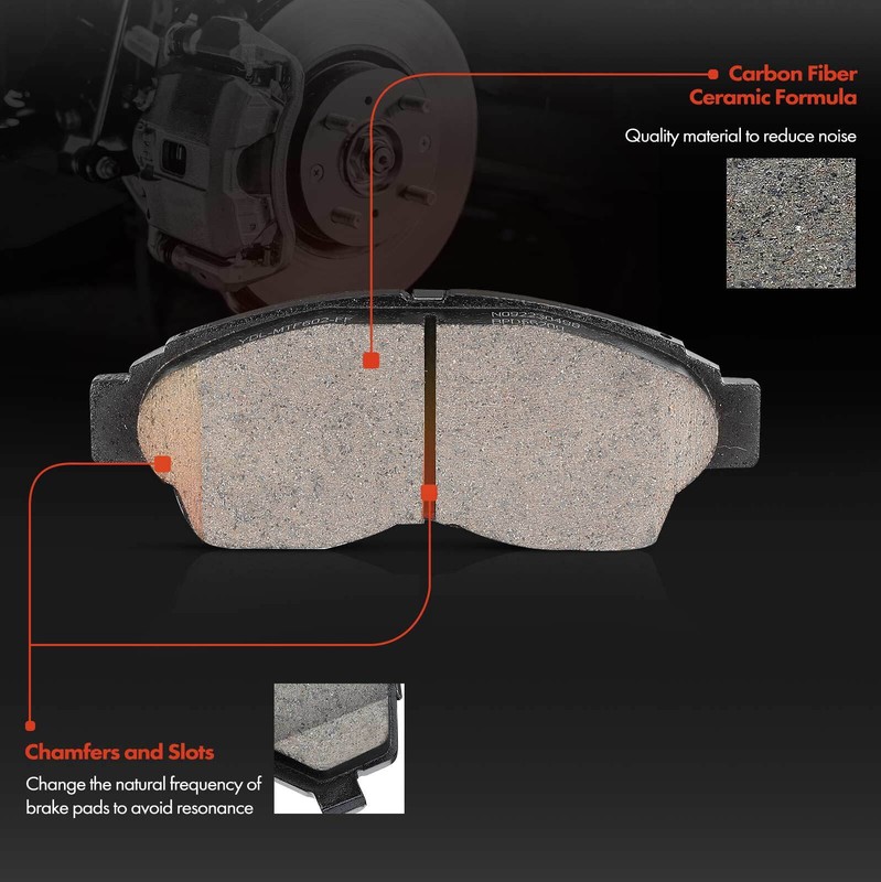 Front Disc Brake Rotor & Brake Pad for Toyota Corolla Geo Prizm 1993 1994-1997 gallery
