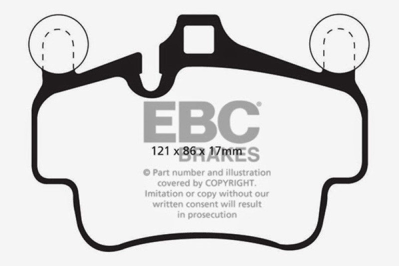 EBC 07-08 Porsche 911 (997) (Cast Iron Rotor only) 3.6 Carrera 2 Bluestuff Front gallery