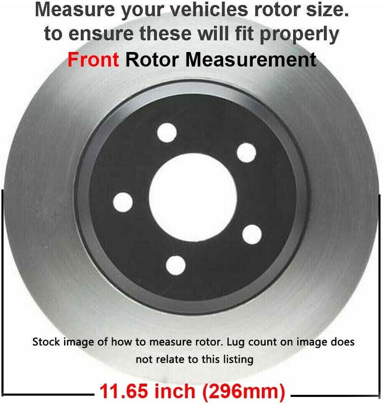 Front & Rear Brake Pads Rotors for 2006-2018 Toyota RAV4 gallery