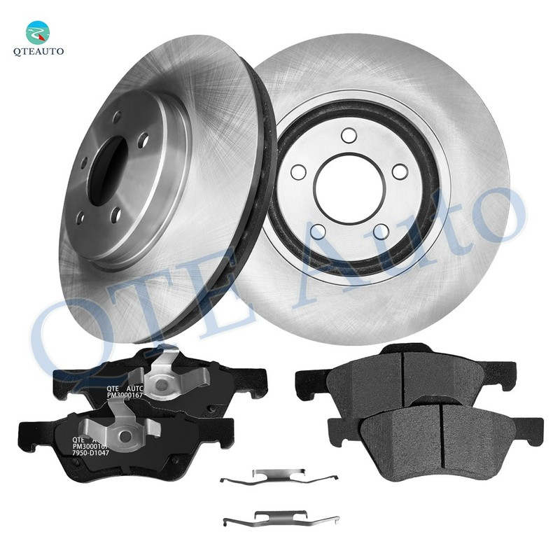 6 Front 303mm Brake Disc Rotors-Ceramic Brake Pad Kit To 2005-2010 Mazda Tribute