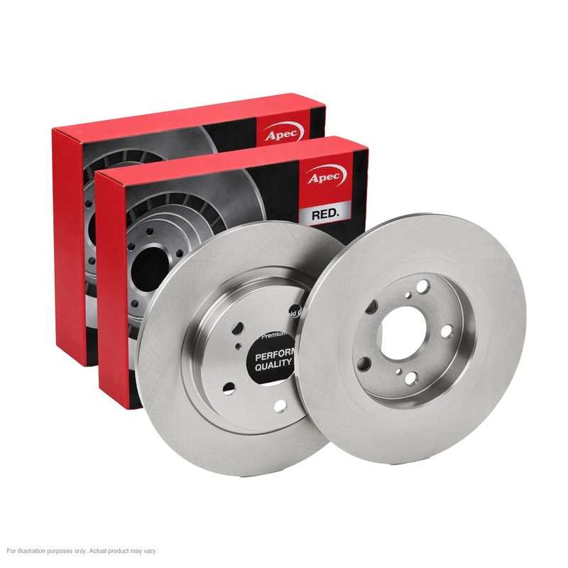 2x APEC Rear Brake Discs For TOYOTA AVENSIS Estate 2.0 D-4D 2015-18 DSK2656
