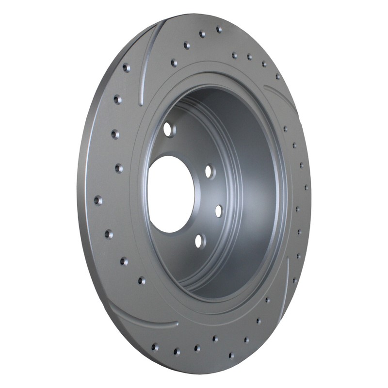 Bison Performance Set Rear Drilled Coated 291.5mm Brake Rotors for Altima Sentra gallery