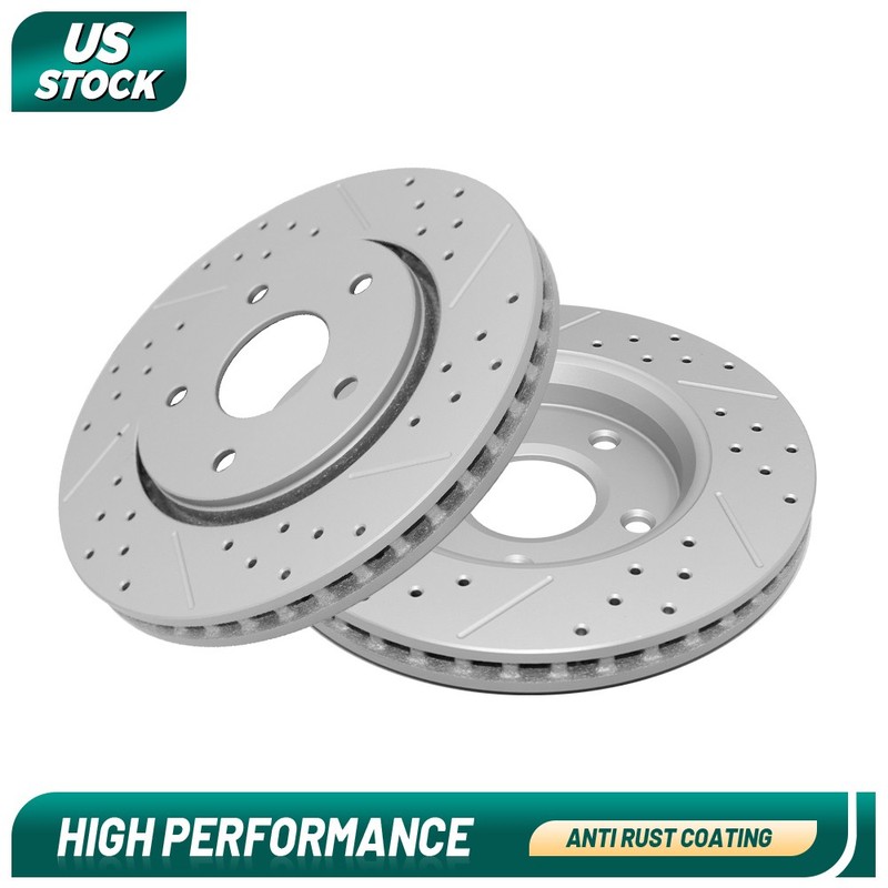 Front Disc Brake Rotors Set For 2008-15 2016 Dodge Journey Grand Caravan Ram C/V