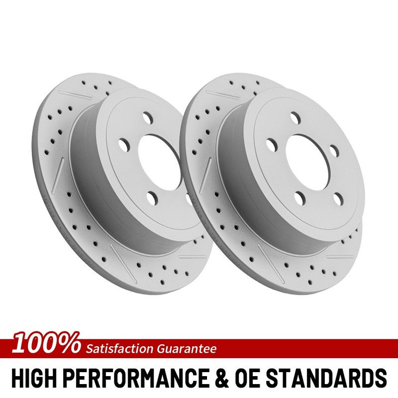 285mm Rear Drilled Disc Brake Rotor For 2003-2007 Jeep TJ Liberty Wrangler