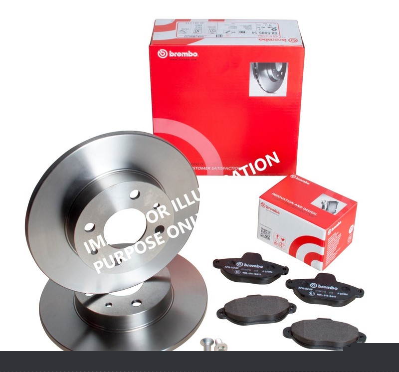 FOR VOLKSWAGEN Jetta 2.0 TDI 110 BREMBO REAR BRAKE DISCS 272 MM & BRAKE PADS SET