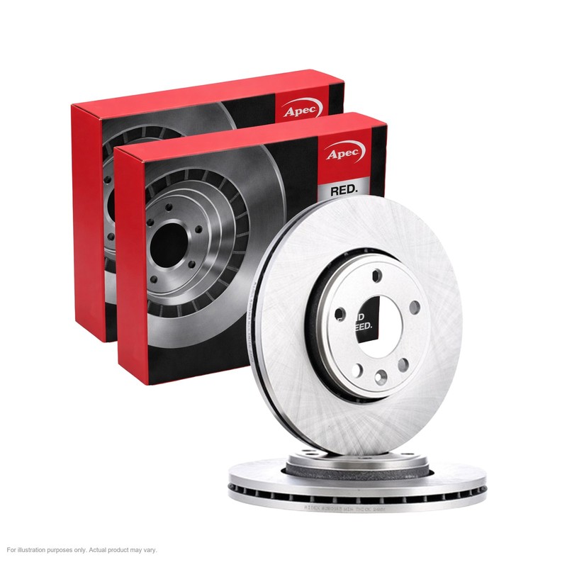 2x APEC Front Brake Discs For OPEL VIVARO A Platform/Chas 88kW/120HP/1998cc
