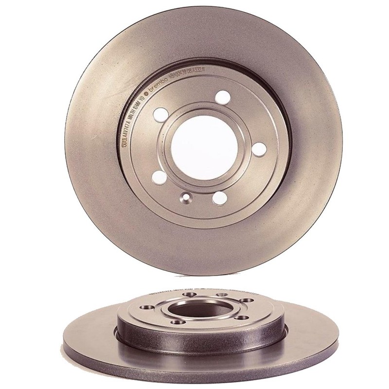 Brembo Pair Set of 2 Rear 288mm UV Coated Brake Disc Rotors For Audi A4 Quattro