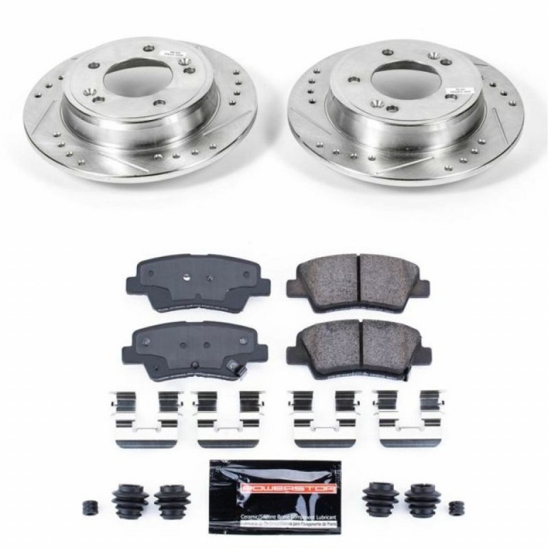 Power Stop Brake Kit For Kia Forte5 2014 2015 2016 2017 Rear Z23 Evolution Sport gallery