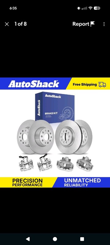 BRAND NEW REAR CALIPERS, FRONT AND REAR ROTORS